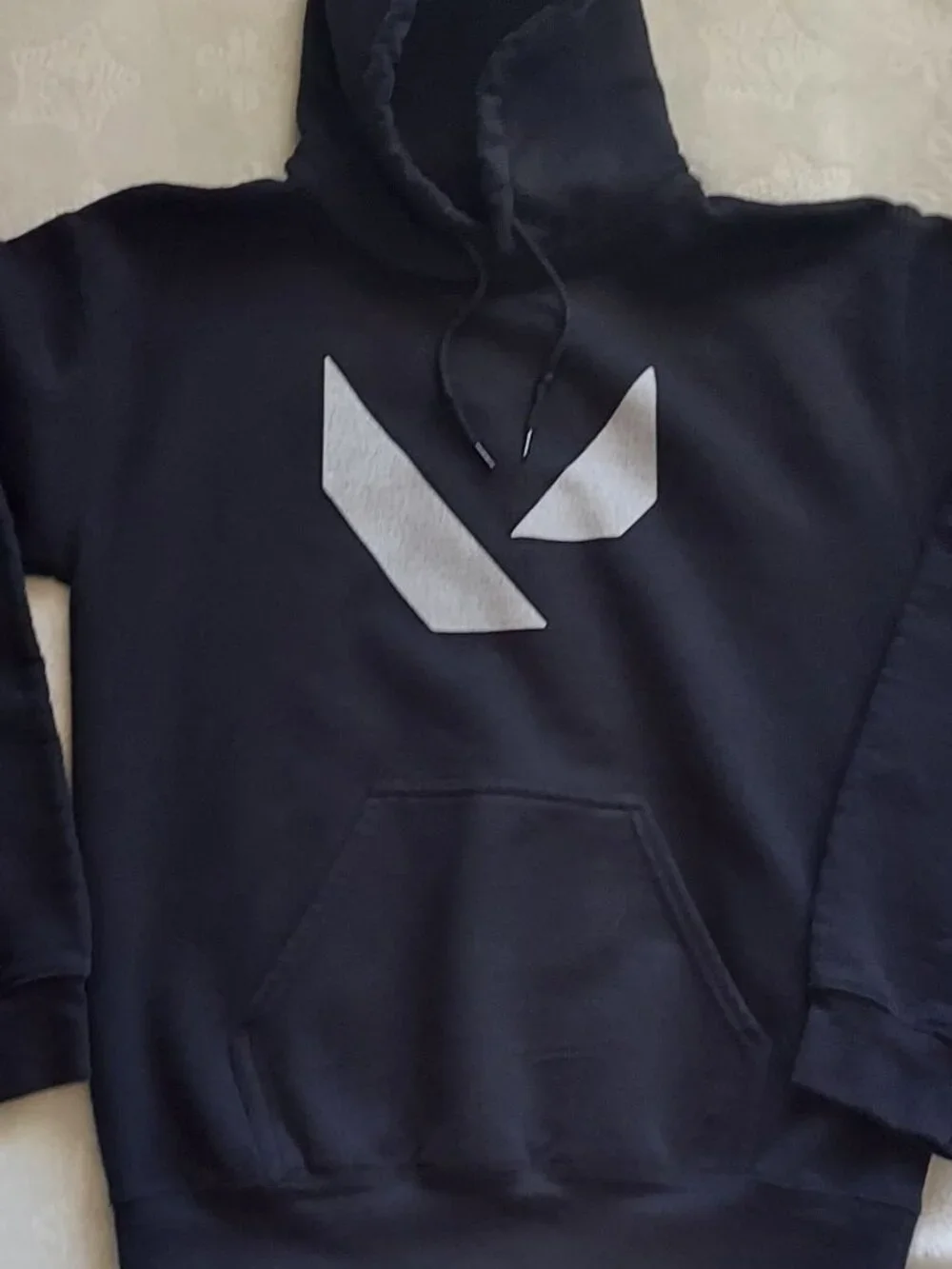 Black Valorant Logo Hoodie Sweatshirt Unisex Small